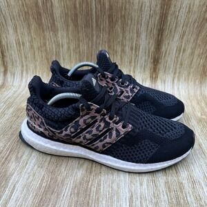 Adidas UltraBoost 5.0 DNA Women's Size 7.5 Black Leopard Running Shoes HP9558